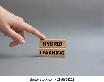 Hybrid Learning Symbol Concept Word Hybrid Stock Photo 2168964211 