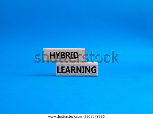 Hybrid Learning Symbol Concept Word Hybrid Stock Photo 2203279683 