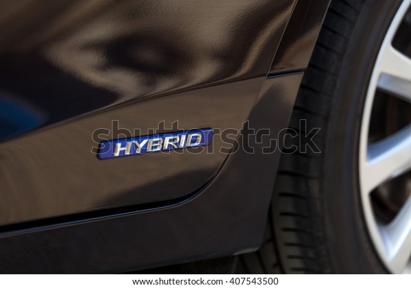 Hybrid sign from Hybrid\
car