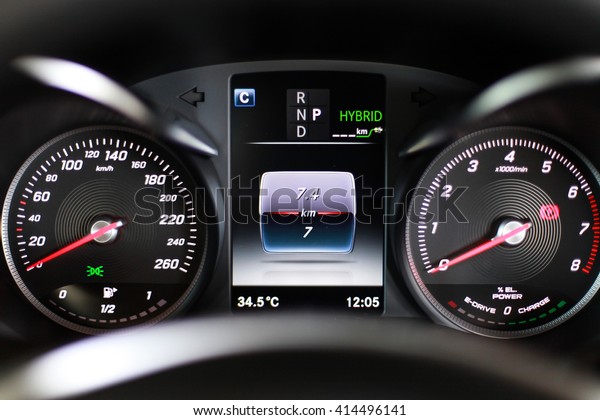 Hybrid sports car luxury\
dashboard