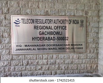 Hyderabad, Telengana / India - 11 04 2019 : Telecom Regulatory Authority Of India TRAI Regional Office At Hyderabad