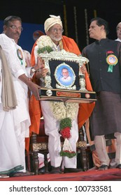 HYDERABAD,AP,INDIA-APRIL 03:Veteran Producer And Director Of Telugu Cinema V.B. Rajendra Prasad Felicitated In A Function On 03 April,2012 In Hyderabad,Ap,India.Celebrating 50 Years Of Film Aradhana.