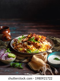 Hyderabadi Chicken Biryani Food Photos