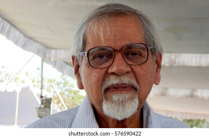 HYDERABAD,INDIA-January 29:Portrait Of Indian Telugu Cinema Actor Shankar Melkote On January 29,2017 In Hyderabad,Indai.                              