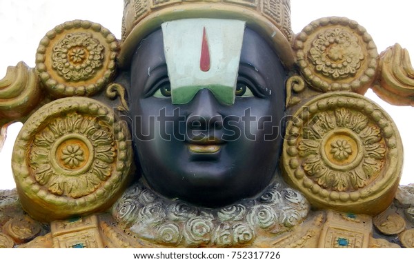 Hyderabadindiaoctober 29closeup Hindu God Sri Balaji Stock Photo (Edit ...