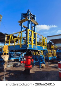 Hydraulic Workover Unit substructure positioned in an open workshop field, providing a stable structural foundation for rig assembly and supporting safe, efficient well intervention operations.