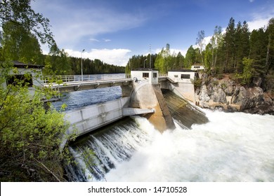 A Hydro Electric Plant On A River