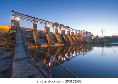 Hydro Power Station,dam,sunrise