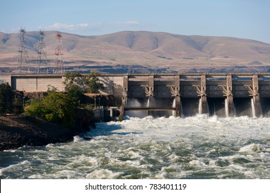 Hydroelectric Dam On The Columbia River