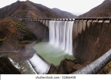 Hydroelectric Plant On The Mountain