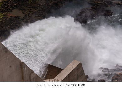 Hydroelectric Power Plant In Angola, Africa.