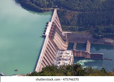 Hydroelectric Power Plant On River 