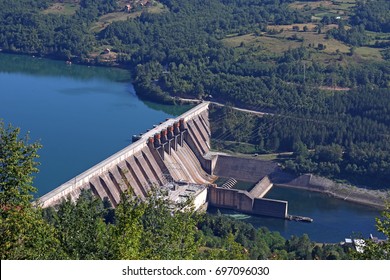 Hydroelectric Power Plant On River 