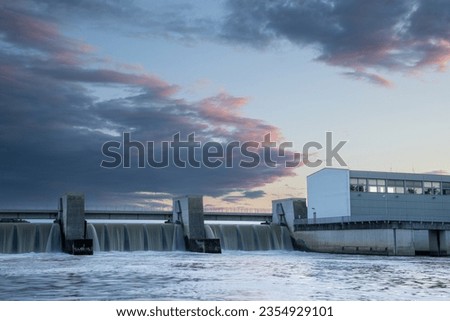 Hydroelectric power station in the Danube at Donauwörth