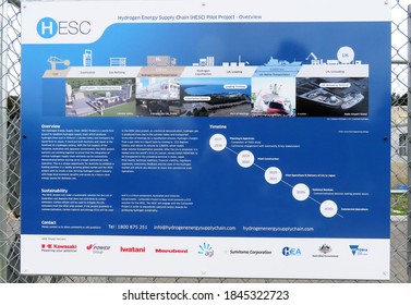 Hydrogen Energy Project Hastings Victoria Australia 1/11/ 20.  Liquid Hydrogen To Be Shipped To Japan.  Partners Kawasaki, JV Power, Iwatani, Marubeni, AGL, Sumitomo, HEA, Aust.& Victorian Government.