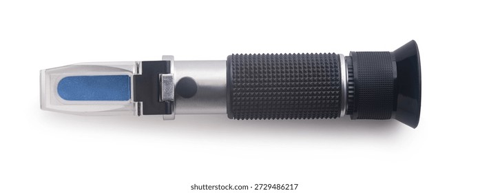 hydrometer, a device for measuring sugar on white background