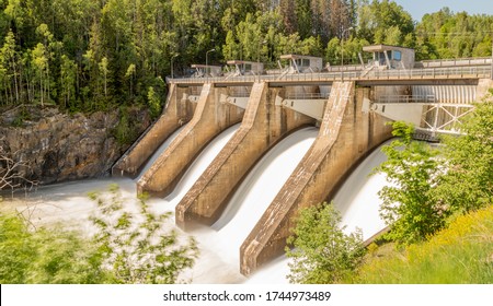 Hydropower Plant In Norway. Providing Green Energy. 