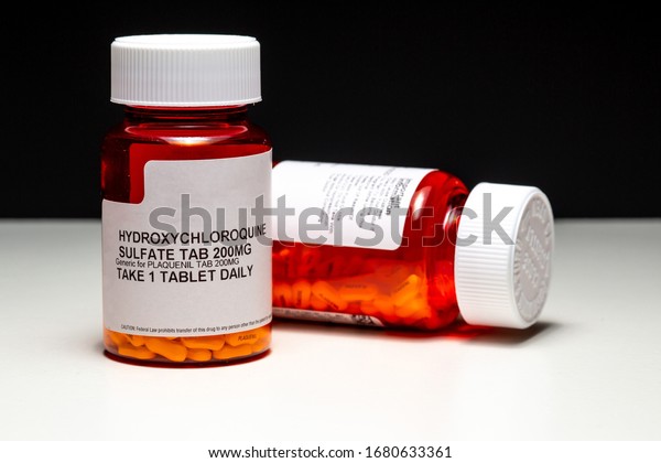 Hydroxychloroquine Chloroquine Pills Generic Plaquenil On Stock Photo