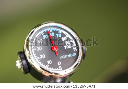 hygrometer close-up isolated