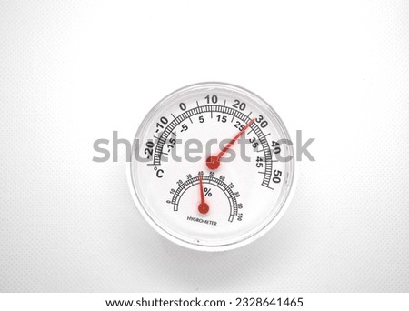 hygromter thermometer whitebackground measurement device