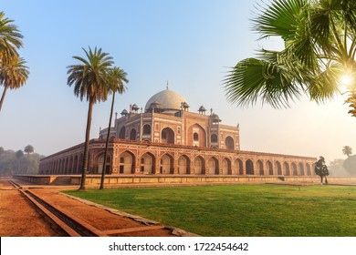 Hymayun's Tomb Main View, No People, India, New Delhi