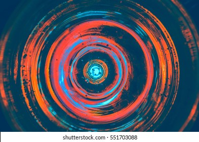 Hypnosis Spiral,concept For Hypnosis, Descending Pattern, Abstract Background Of Scintillating Circles Colored Texture