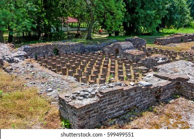 Hypocaust Of The Great Baths Complex In Dion