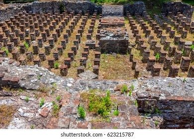 Hypocaust Of The Great Baths Complex In Dion