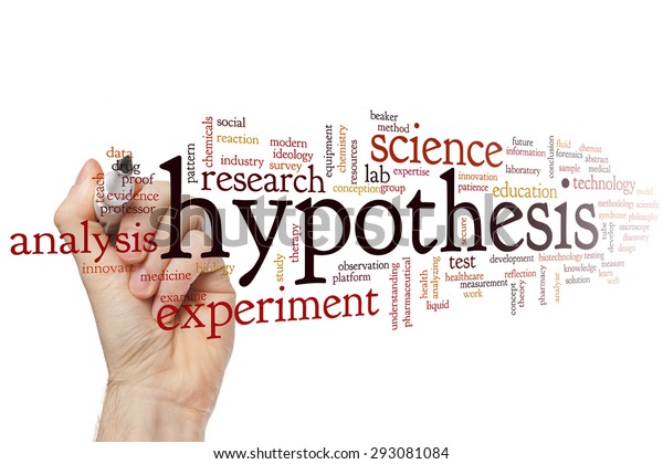 Hypothesis Concept Word Cloud Background Stock Photo 293081084 ...