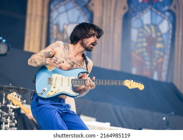 HYVINKAA, FINLAND – JUNE 4 2022: Scottish Rock Band Biffy Clyro Performing At Rockfest Music Festival.

Pictured: Simon Neil