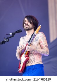 HYVINKAA, FINLAND – JUNE 4 2022: Scottish Rock Band Biffy Clyro Performing At Rockfest Music Festival.

Pictured: Simon Neil