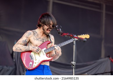 HYVINKAA, FINLAND – JUNE 4 2022: Scottish Rock Band Biffy Clyro Performing At Rockfest Music Festival.

Pictured: Simon Neil