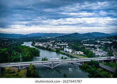 I5 Freeway between Eugene and Springfield, Oregon