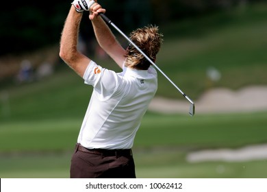 Ian Poulter On 17, Volvo European Masters, Valderrama, Spain, 2005