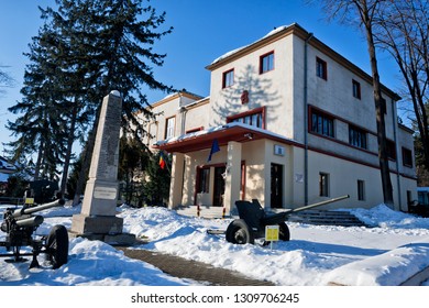 Iasi, Romania – 16 January 2019. The Army House In Iasi, Romania (property Belonging To The Sturza Boyars, Ciumara, Tudorache Bals And The Home Of The Poet Costache Conachi)