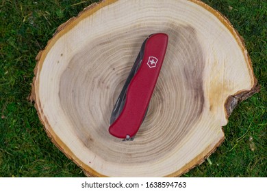 Ibach, Switzerland 02.02.2020 - Closed Swiss Army Knife Victorinox