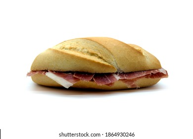Iberian Ham sandwich on small homemade Bread 