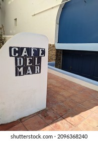 Ibiza, Spain; 14december 2020 In Ibiza The Café Del Mar Is Closed For The End Of The Season. High Quality Photo