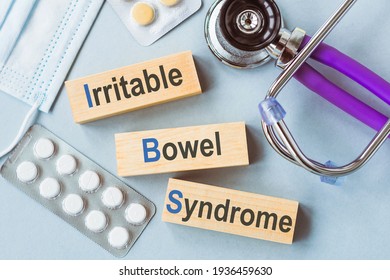 IBS - Irritable Bowel Syndrome, Words On Wooden Blocks. Medical Concept.