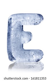 Ice Alphabet Letter E