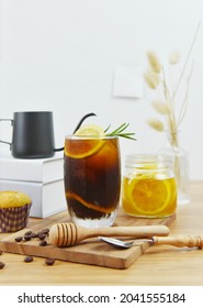 Ice Americano Honey Lemon Menu.