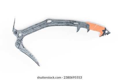 Ice Ax 3d render on white background