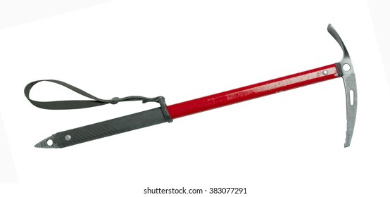 Ice Axe Isolated On A White Background