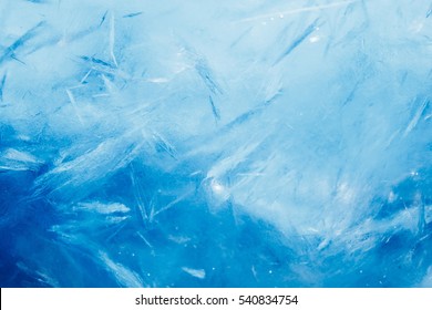 Ice Background, Blue Frozen Texture