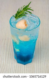 Ice Blue Hawaii Lychee On Table