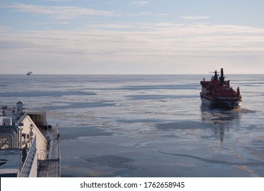 Ice Breaker Escort In Arctic Waters