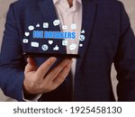  ICE BREAKERS text in search bar. Merchant looking at cellphone. The person that shows you around when you