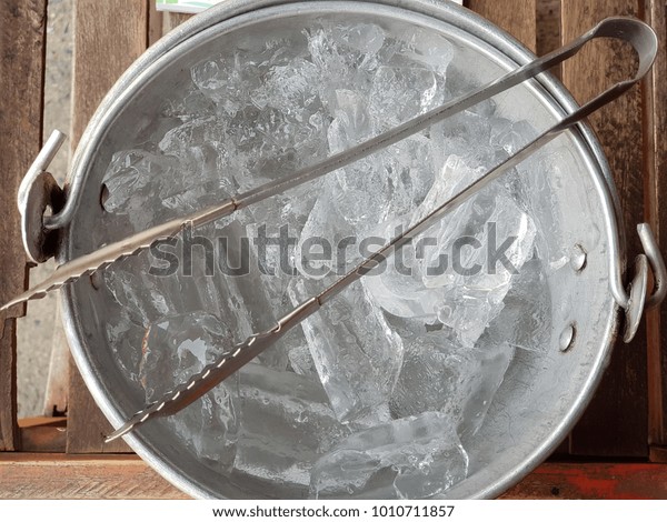 Ice in the\
bucket