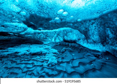 Ice Cave Iceland at Vatnajokull Glacier Jokulsarlon Nationa Park - Powered by Shutterstock
