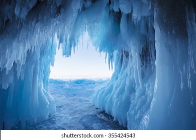 Ice Cave, Lake Baikal, Russia